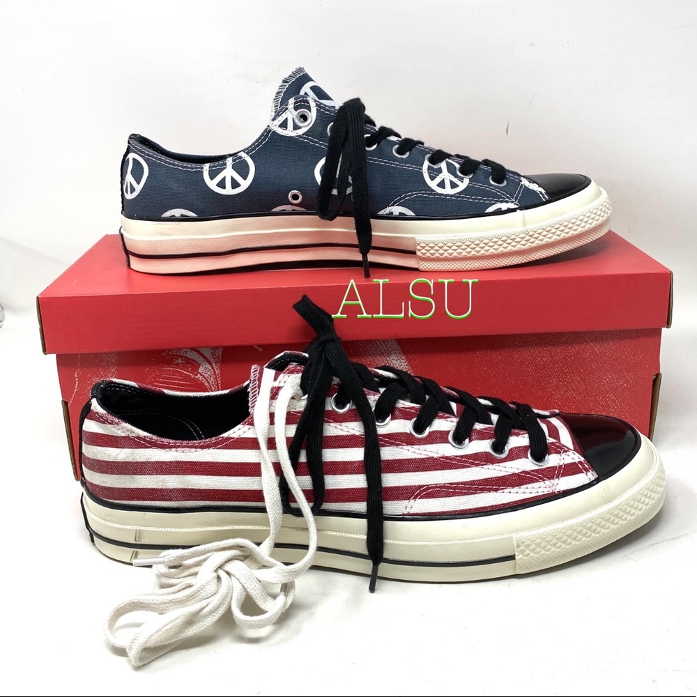Converse Chuck 70 Peace Pri Low Canvas Shoes Men's Size 11.5 Sneakers 150838C - Picture 3 of 10
